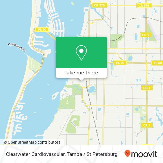 Clearwater Cardiovascular map