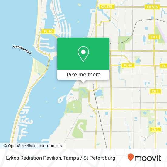 Lykes Radiation Pavilion map