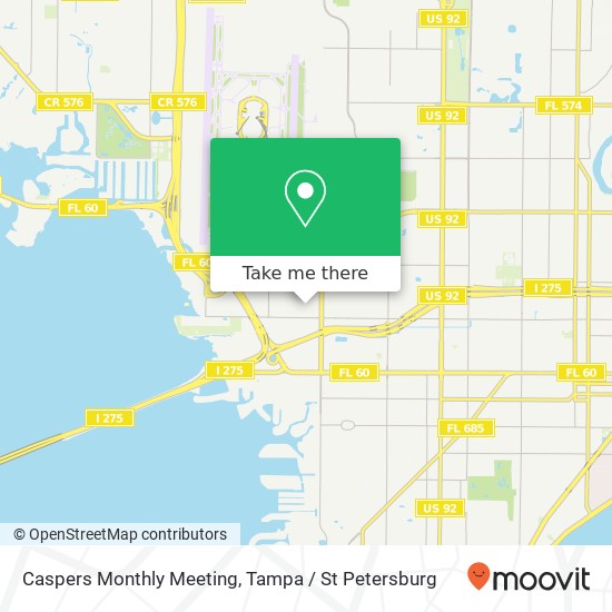 Caspers Monthly Meeting map