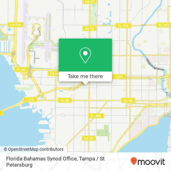 Florida Bahamas Synod Office map