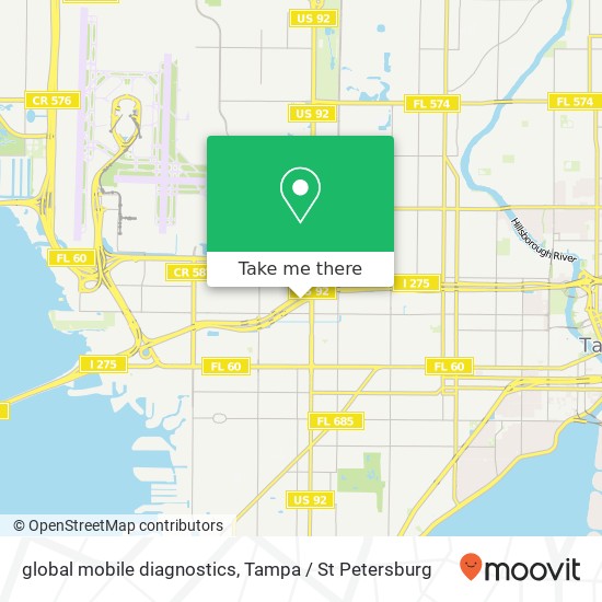 Mapa de global mobile diagnostics