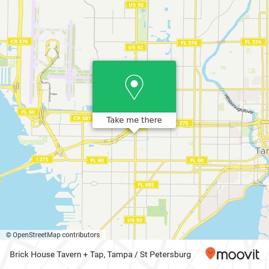 Mapa de Brick House Tavern + Tap