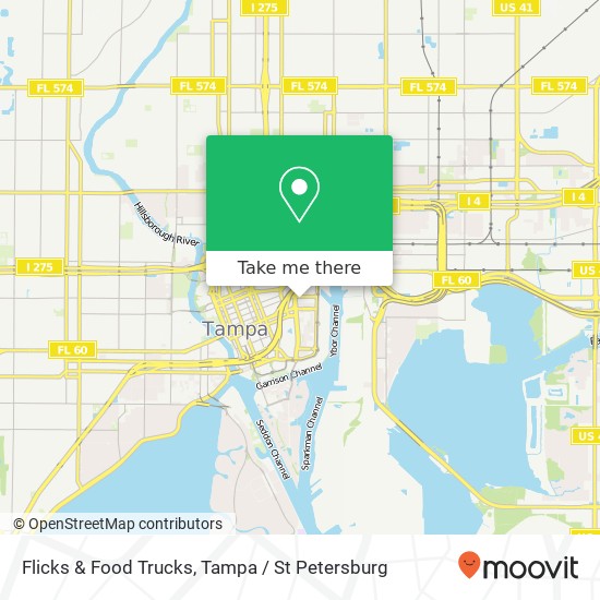 Flicks & Food Trucks map