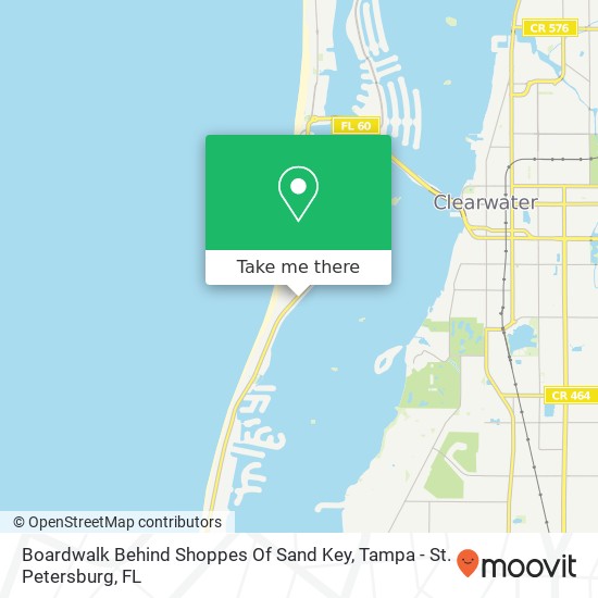 Mapa de Boardwalk Behind Shoppes Of Sand Key