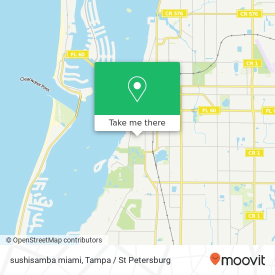 Mapa de sushisamba miami