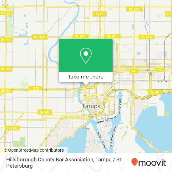 Mapa de Hillsborough County Bar Association