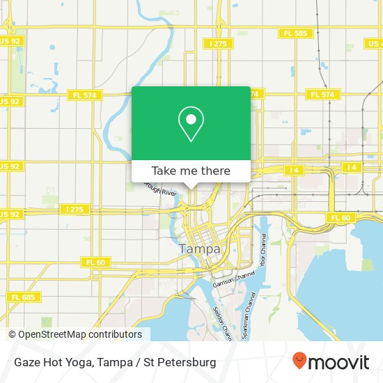 Mapa de Gaze Hot Yoga