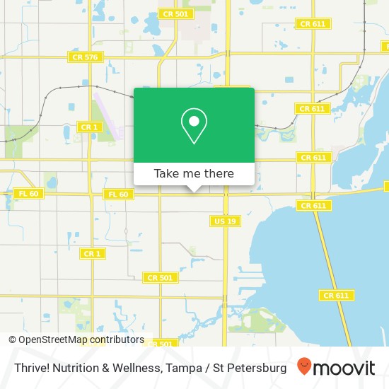 Mapa de Thrive! Nutrition & Wellness