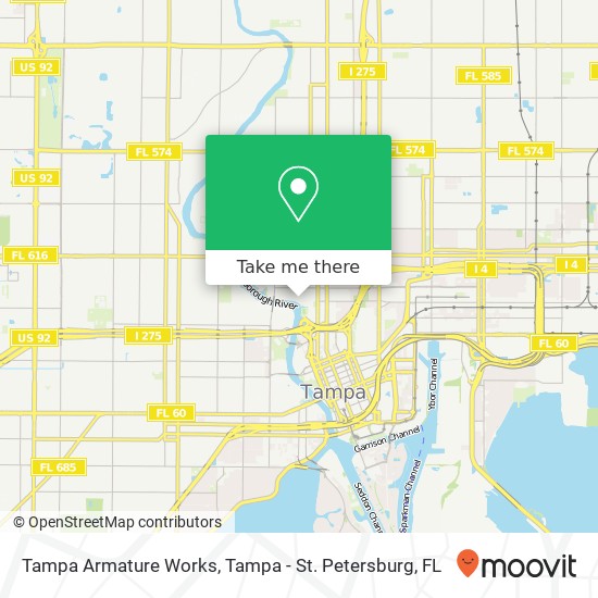 Mapa de Tampa Armature Works