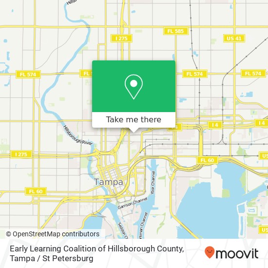 Mapa de Early Learning Coalition of Hillsborough County