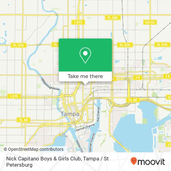 Mapa de Nick Capitano Boys & Girls Club