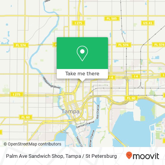 Mapa de Palm Ave Sandwich Shop