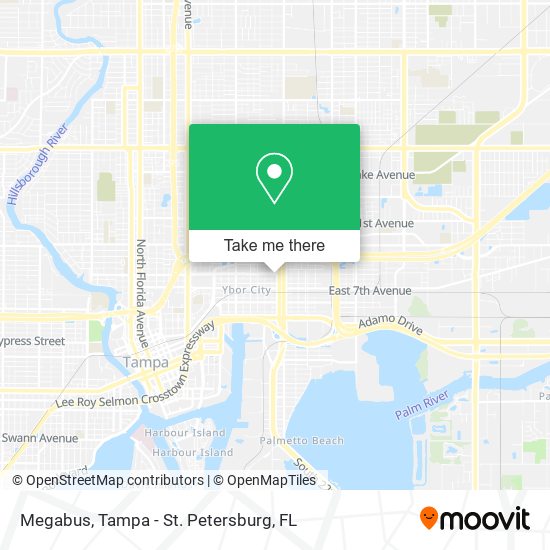 Mapa de Megabus