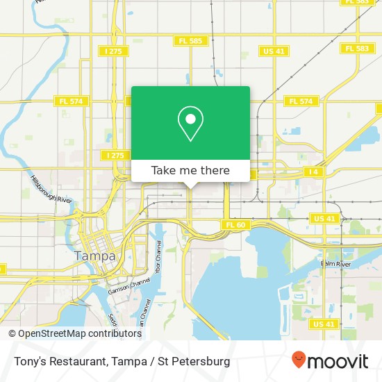 Mapa de Tony's Restaurant