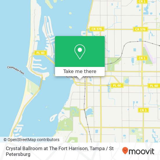 Mapa de Crystal Ballroom at The Fort Harrison