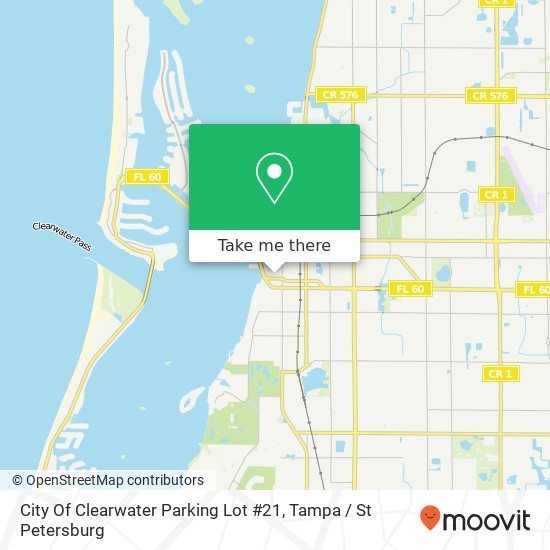 Mapa de City Of Clearwater Parking Lot #21