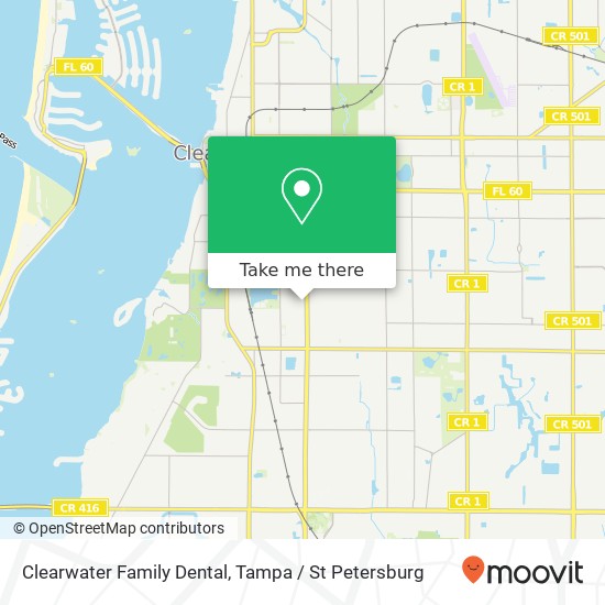 Mapa de Clearwater Family Dental