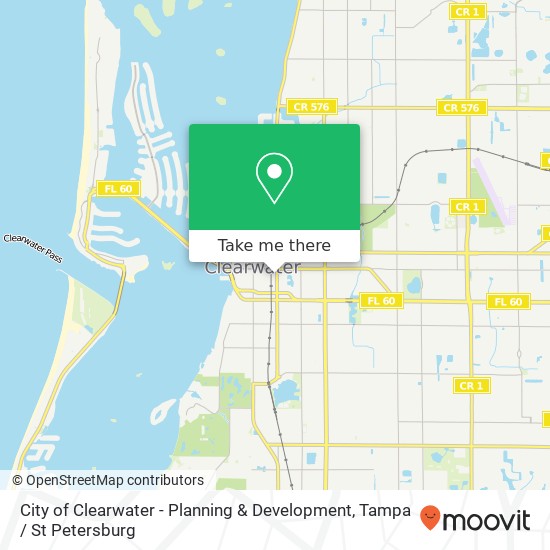 City of Clearwater - Planning & Development map