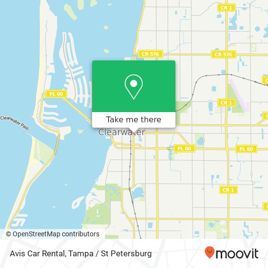 Mapa de Avis Car Rental