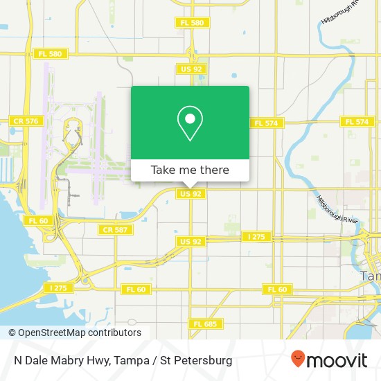 N Dale Mabry Hwy map