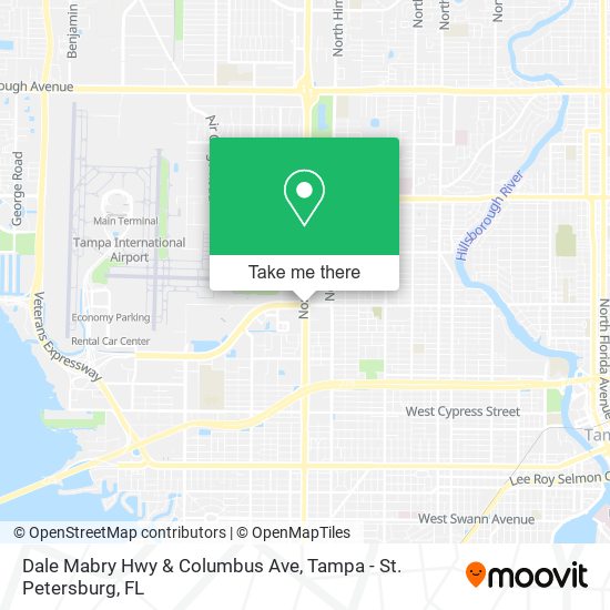 Dale Mabry Hwy & Columbus Ave map