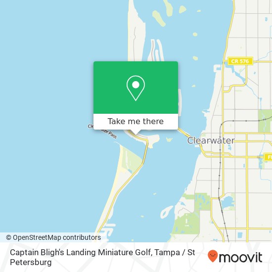 Mapa de Captain Bligh's Landing Miniature Golf