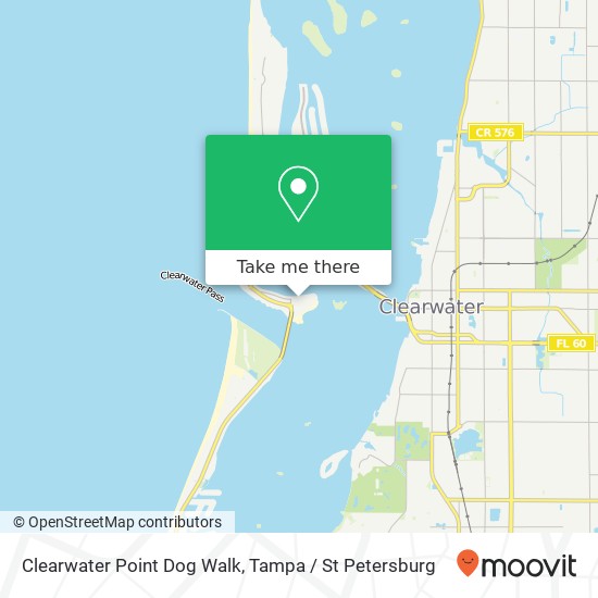 Mapa de Clearwater Point Dog Walk