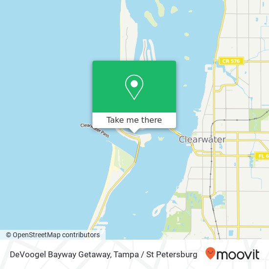 DeVoogel Bayway Getaway map