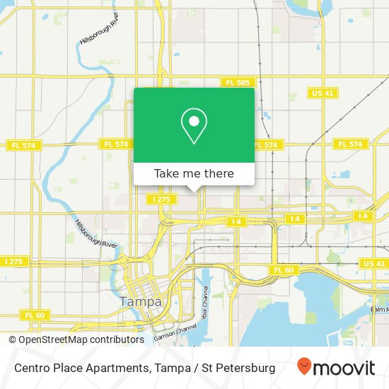 Centro Place Apartments map