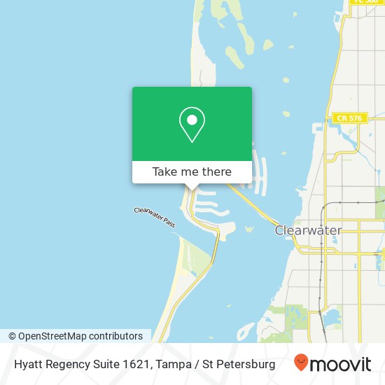 Hyatt Regency Suite 1621 map