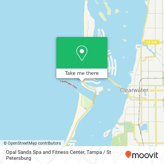 Opal Sands Spa and Fitness Center map