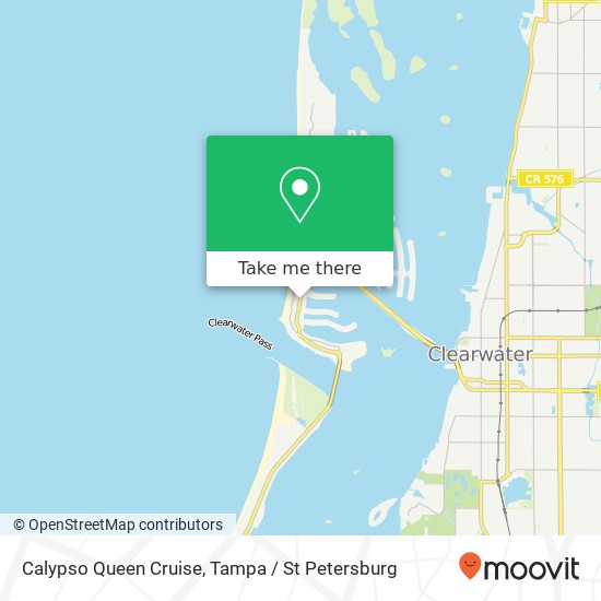 Calypso Queen Cruise map