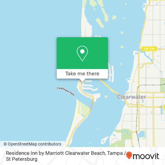 Residence Inn by Marriott Clearwater Beach map