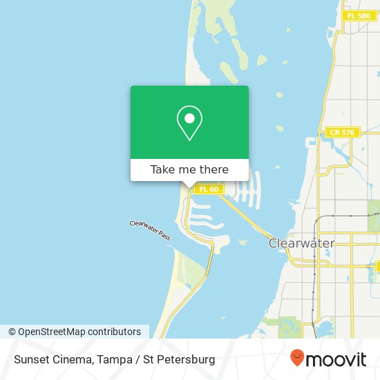 Sunset Cinema map