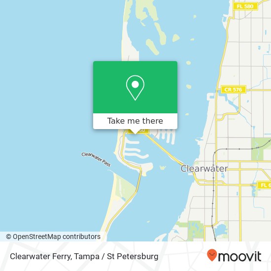 Mapa de Clearwater Ferry