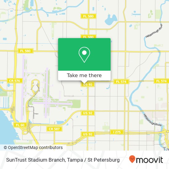 SunTrust Stadium Branch map