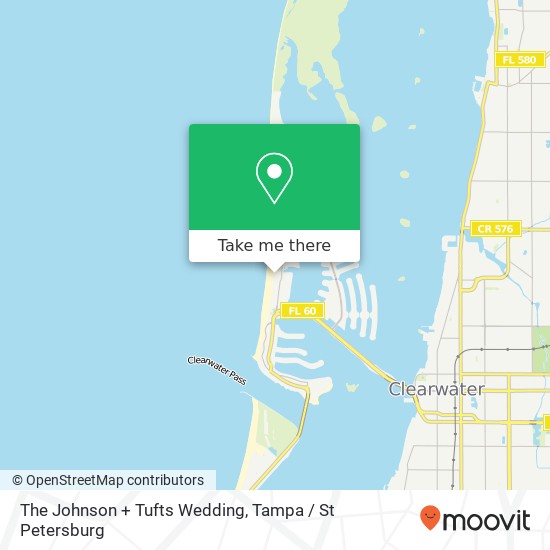 The Johnson + Tufts Wedding map