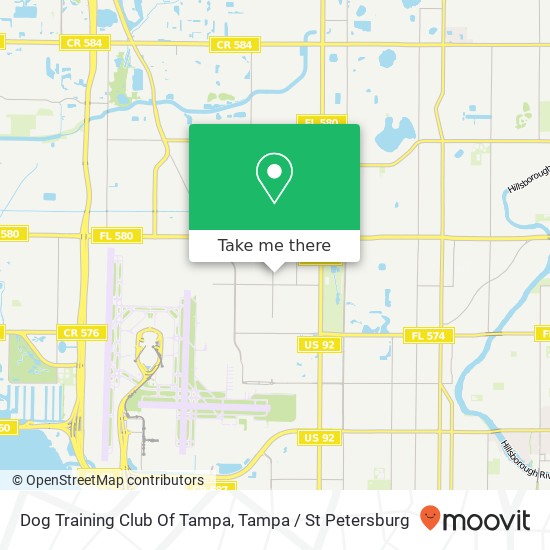 Mapa de Dog Training Club Of Tampa