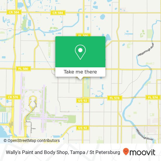 Mapa de Wally's Paint and Body Shop