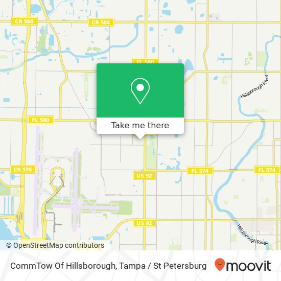 CommTow Of Hillsborough map