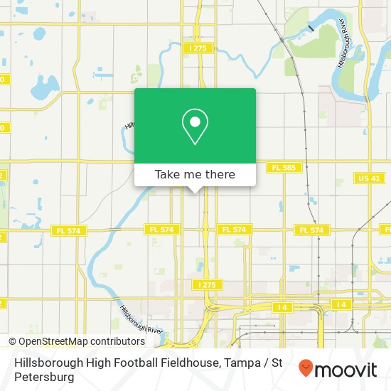 Mapa de Hillsborough High Football Fieldhouse