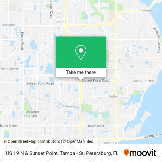 US 19 N & Sunset Point map