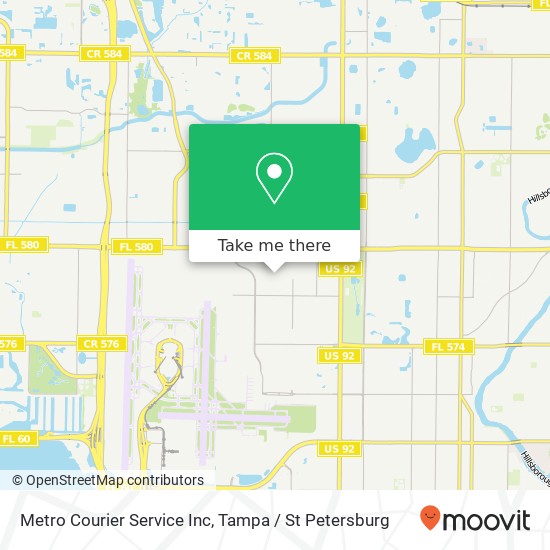 Metro Courier Service Inc map