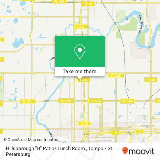 Mapa de Hillsborough "H" Patio/ Lunch Room.