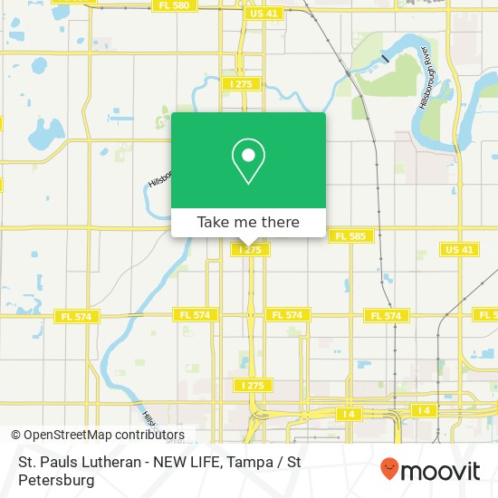 Mapa de St.  Pauls Lutheran - NEW LIFE