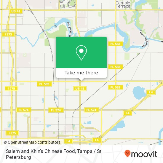 Mapa de Salem and Khin's Chinese Food