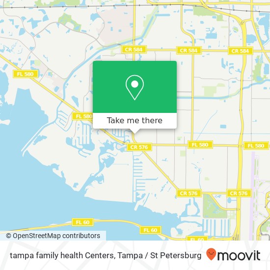 tampa family health Centers map