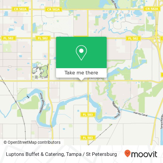 Luptons Buffet & Catering map