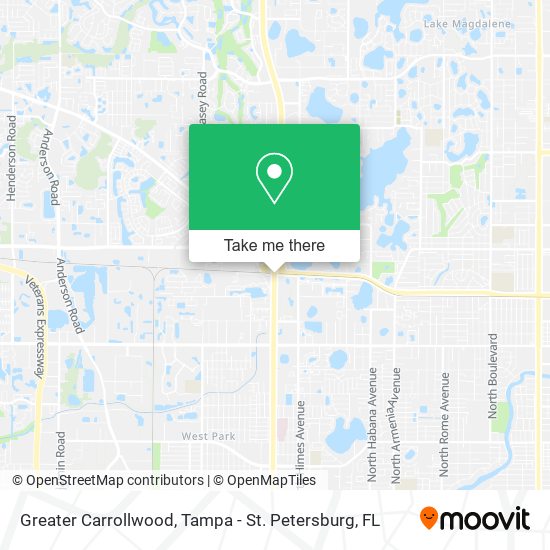 Mapa de Greater Carrollwood