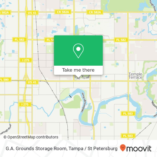 G.A. Grounds Storage Room map